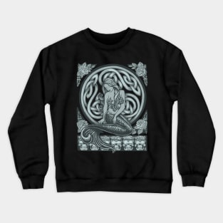 Sailors Grave Classic Art Nouveau Mermaid Crewneck Sweatshirt